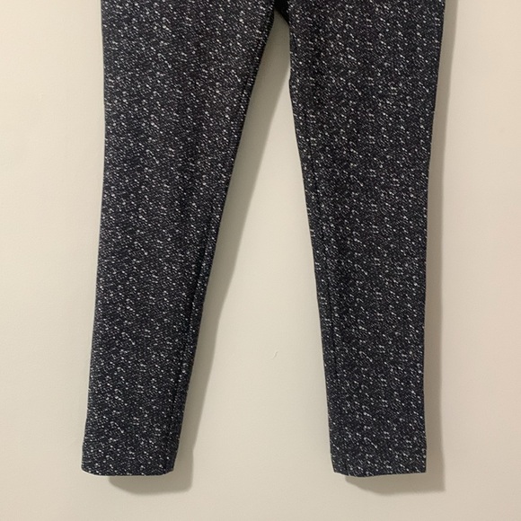 NWT Theory Leggings Black Gray Adbelle Tweed Pull On Stretch Work - Picture 4 of 7